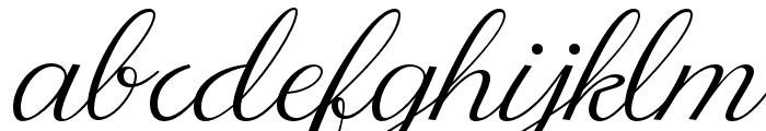 Handwrittingkoe-Regular Font LOWERCASE