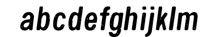 Handy Sans Condensed Distressed Oblique Font LOWERCASE