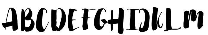 Handycraft Font UPPERCASE