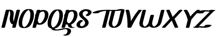 Hanetty Italic Font UPPERCASE