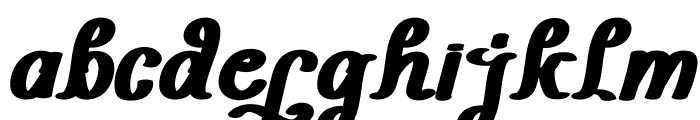Hanetty Italic Font LOWERCASE