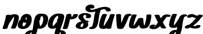 Hanetty Italic Font LOWERCASE