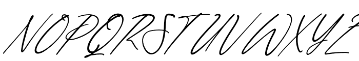 Hanfiye Guesterya Script Italic Font UPPERCASE
