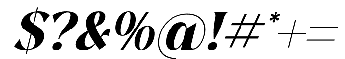 Hanfiye Guesterya Serif Italic Font OTHER CHARS