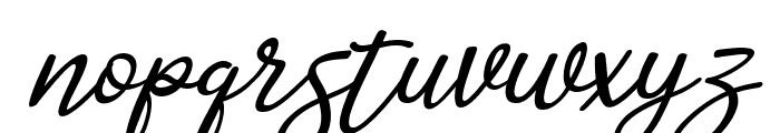 Hangout Script Italic Font LOWERCASE