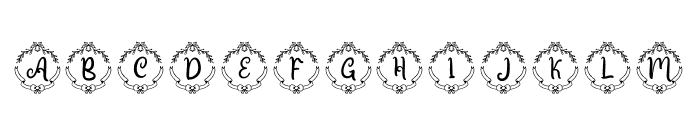 HaniChristmasMonogram-Regular Font LOWERCASE