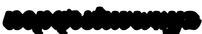 Hanky Extrude Regular Font LOWERCASE