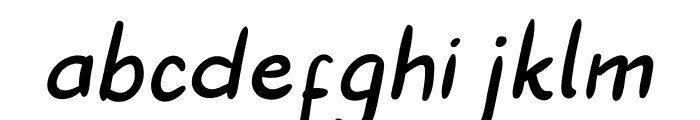 Hanneat Italic Font LOWERCASE