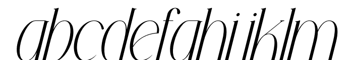 Hanoka Italic Font LOWERCASE