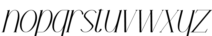 Hanoka Italic Font LOWERCASE