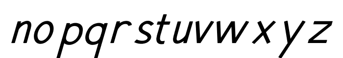 Hansville Italic Font LOWERCASE