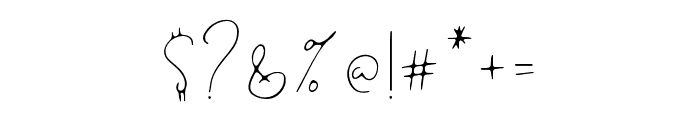 Hantery Regular Font OTHER CHARS
