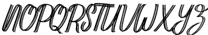 Hantlay Brush Style Font UPPERCASE