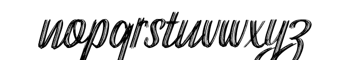 Hantlay Brush Style Font LOWERCASE