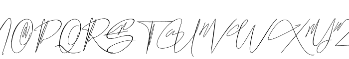 Hantoria Signature NoLigature Font UPPERCASE