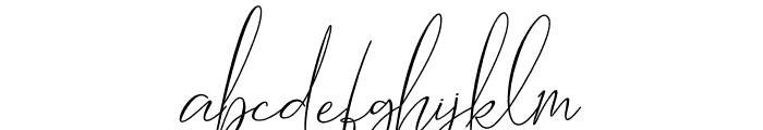 Hantoria Signature NoLigature Font LOWERCASE
