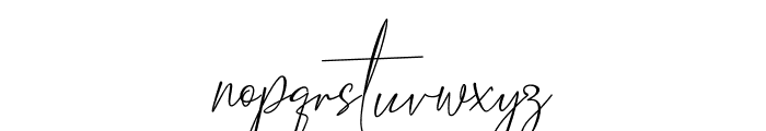 Hantoria Signature NoLigature Font LOWERCASE