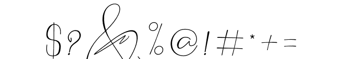 Hantoria Signature Font OTHER CHARS