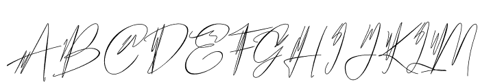Hantoria Signature Font UPPERCASE
