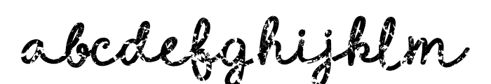 Hanymanscript Rustic Font LOWERCASE