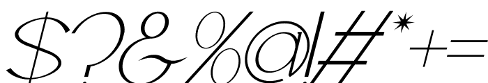 Hanysta Italic Font OTHER CHARS