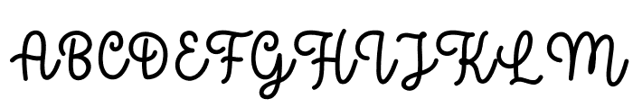 Happines Is Homemade Script Font UPPERCASE