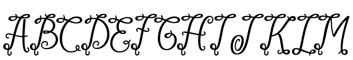 Happiness Christmas Font UPPERCASE