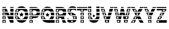 Happy 4th July Font UPPERCASE