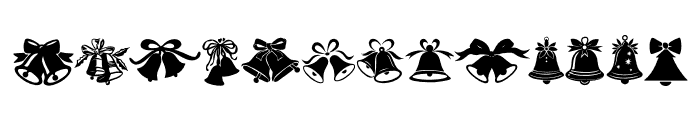 Happy Bell Christmas Font UPPERCASE