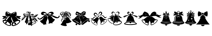Happy Bell Christmas Font LOWERCASE
