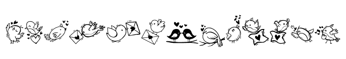 Happy Bird Font UPPERCASE