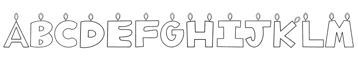 Happy Birthday Decorative Font UPPERCASE