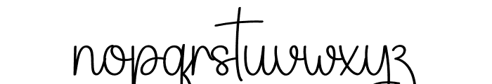 Happy Calligraphy Font LOWERCASE