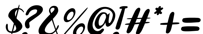 Happy Choco Italic Font OTHER CHARS