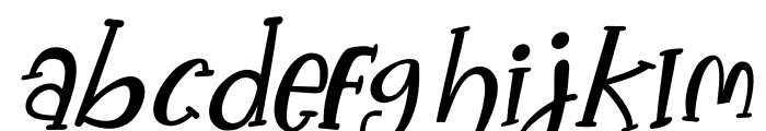 Happy Choco Italic Font LOWERCASE