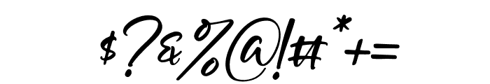 Happy Christiana Italic Font OTHER CHARS