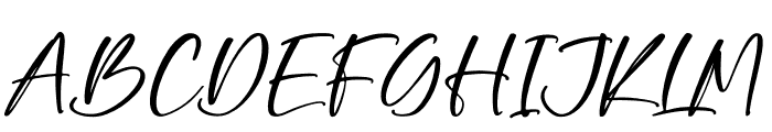 Happy Christiana Italic Font UPPERCASE