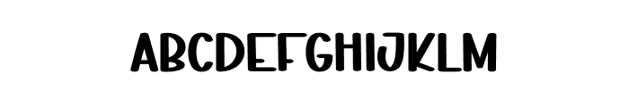 Happy Chubby Font UPPERCASE