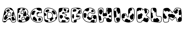 Happy Cow 01 Font UPPERCASE