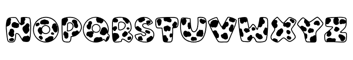 Happy Cow 01 Font UPPERCASE