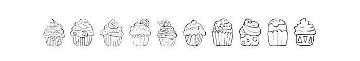 Happy-Cupcake Font OTHER CHARS