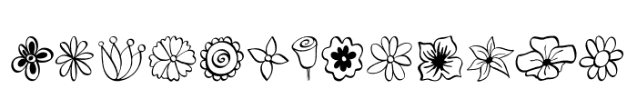 Happy-Flowers Font UPPERCASE