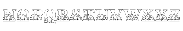 Happy Garden Decorative Font LOWERCASE