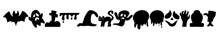 Happy Ghouls Font LOWERCASE