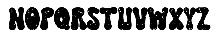 Happy Groovy Grunge Font UPPERCASE