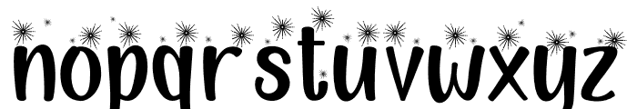 Happy New Year Party Firework Font LOWERCASE