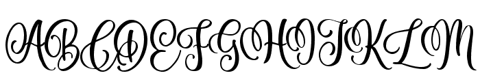 Happy People Regular Font UPPERCASE