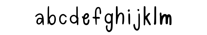 Happy Regular Font LOWERCASE