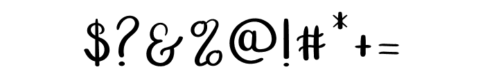 Happy Signature Font OTHER CHARS