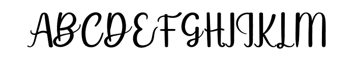 Happy Signature Font UPPERCASE